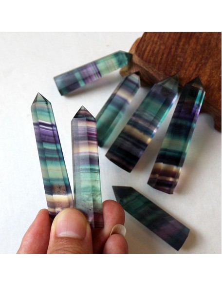 Rainbow Fluorite Wand - 7 Chakra Healing