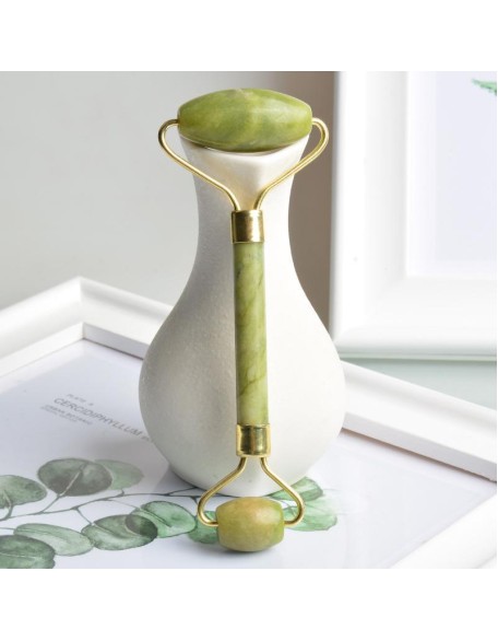 Green Jade Roller - Double Face Massager