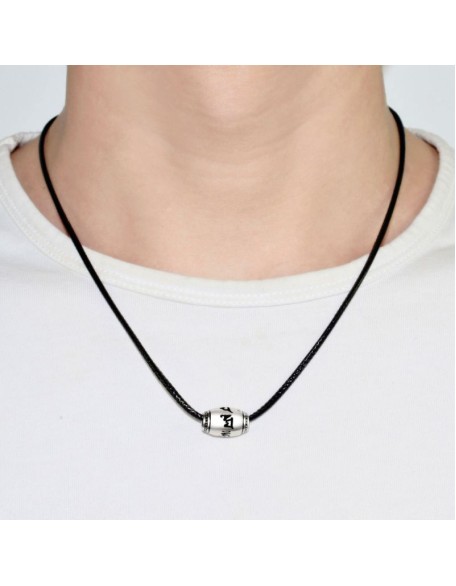 Elegant Tibetan Buddhist Necklace - Mantra for Good Luck