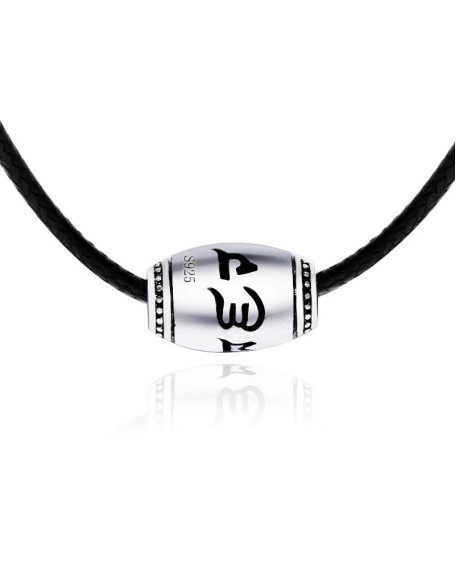 Elegant Tibetan Buddhist Necklace - Mantra for Good Luck