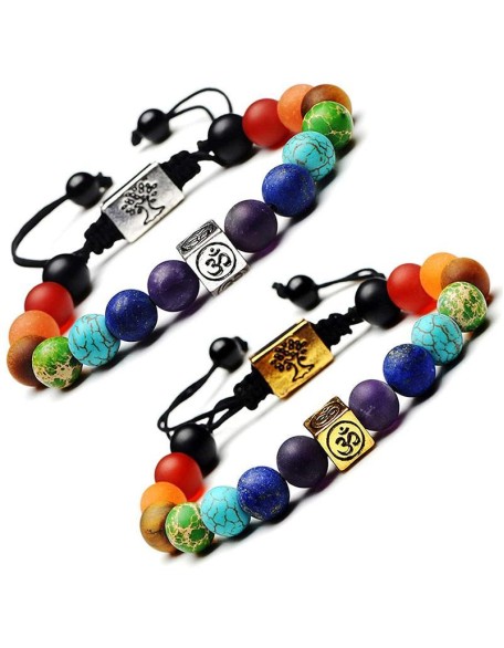 Om Chakra Tree of Life Bracelet