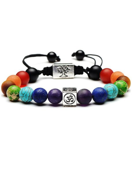 Om Chakra Tree of Life Bracelet