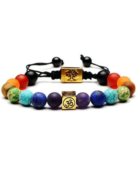 Om Chakra Tree of Life Bracelet