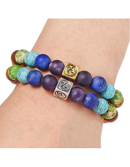 Om Chakra Tree of Life Bracelet