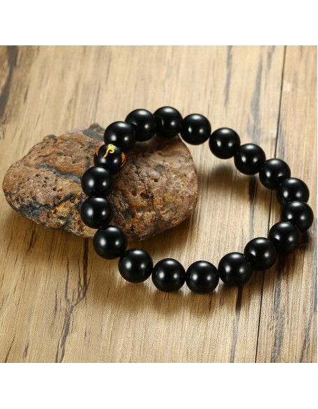 Grounding Agate and Lava Stone Bracelet Set