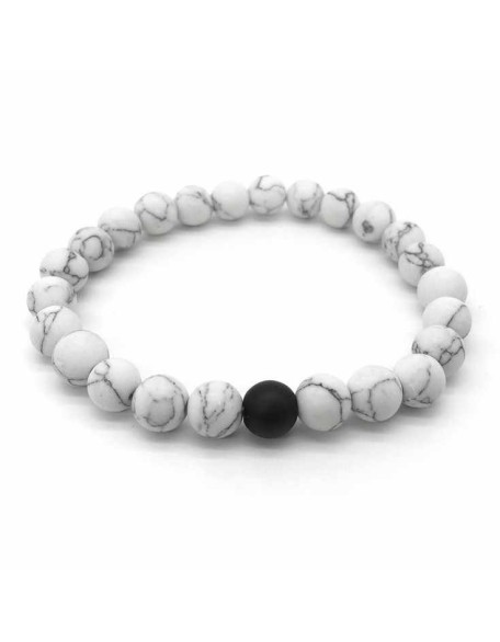 Black & White Distance Bracelets Bundle - For Couples