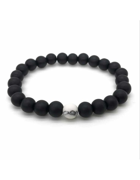 Black & White Distance Bracelets Bundle - For Couples