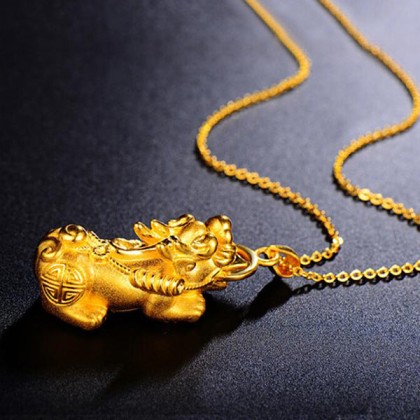 Gold Pixiu Necklace