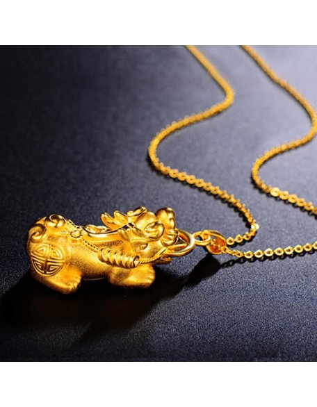 Gold Pixiu Necklace