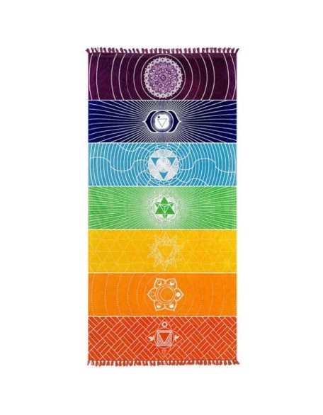 7 Chakra Yoga Mat - Meditation Rug - Tapestry