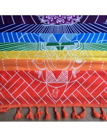 7 Chakra Yoga Mat - Meditation Rug - Tapestry