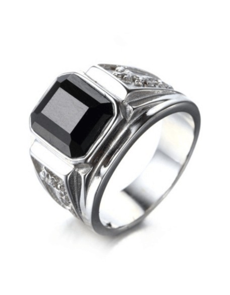 Black Crystal Lucky Dragon Ring