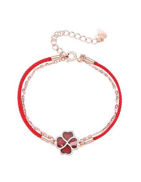 Four Leaf Clover Bracelet - Friendship Good Luck Charm