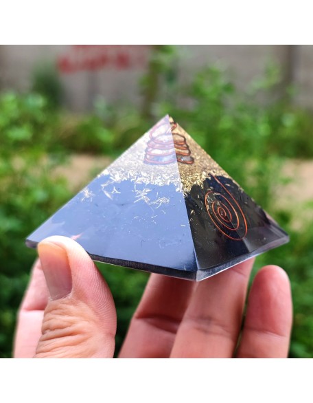 Black Tourmaline Orgone Protection Pyramid