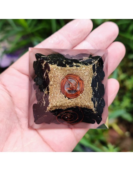 Black Tourmaline Orgone Protection Pyramid