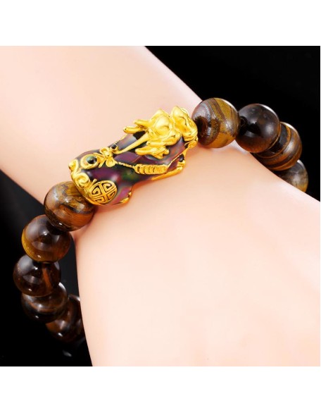 Tiger’s Eye Pixiu Prosperity Bracelet