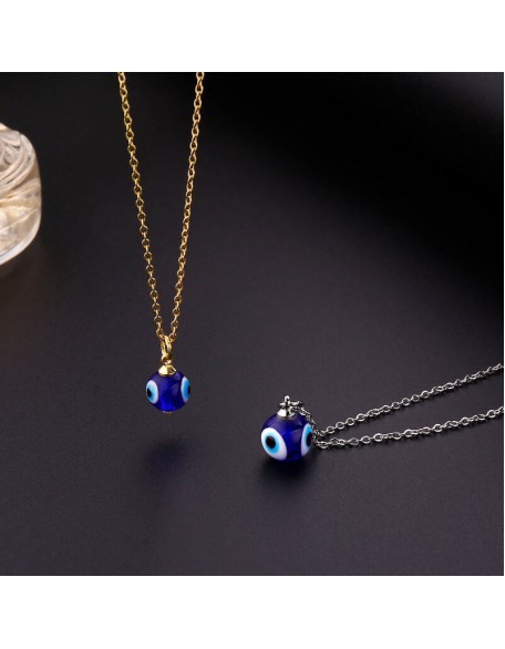 Blue Evil Eye Protection Necklace