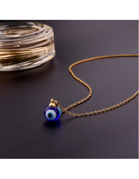 Blue Evil Eye Protection Necklace