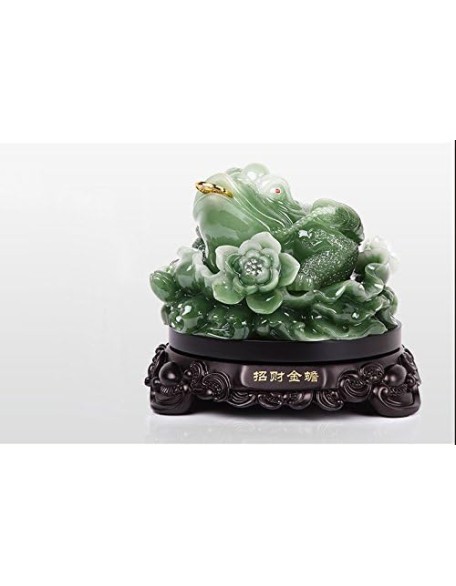 Feng Shui Money Frog (Money Toad) Statue,Feng Shui Decor Attract Wealth and Good Luck