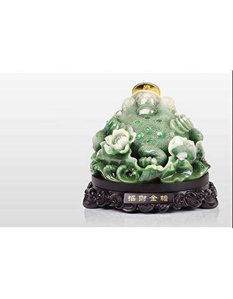 Feng Shui Money Frog (Money Toad) Statue,Feng Shui Decor Attract Wealth and Good Luck