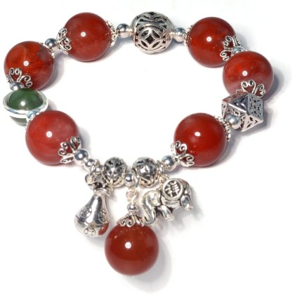 Natural Carnelian Bracelet,natural agate stone bracelet 12mm bead silver accessories bracelet for women, Jewelry Healing Bracelets Bring Luck and happyness Prosperity