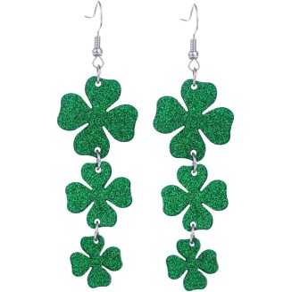 Earrings for Women Girls Irish Lucky Shamrock Drop Dangle Earrings Irish Holiday Jewelry Gift